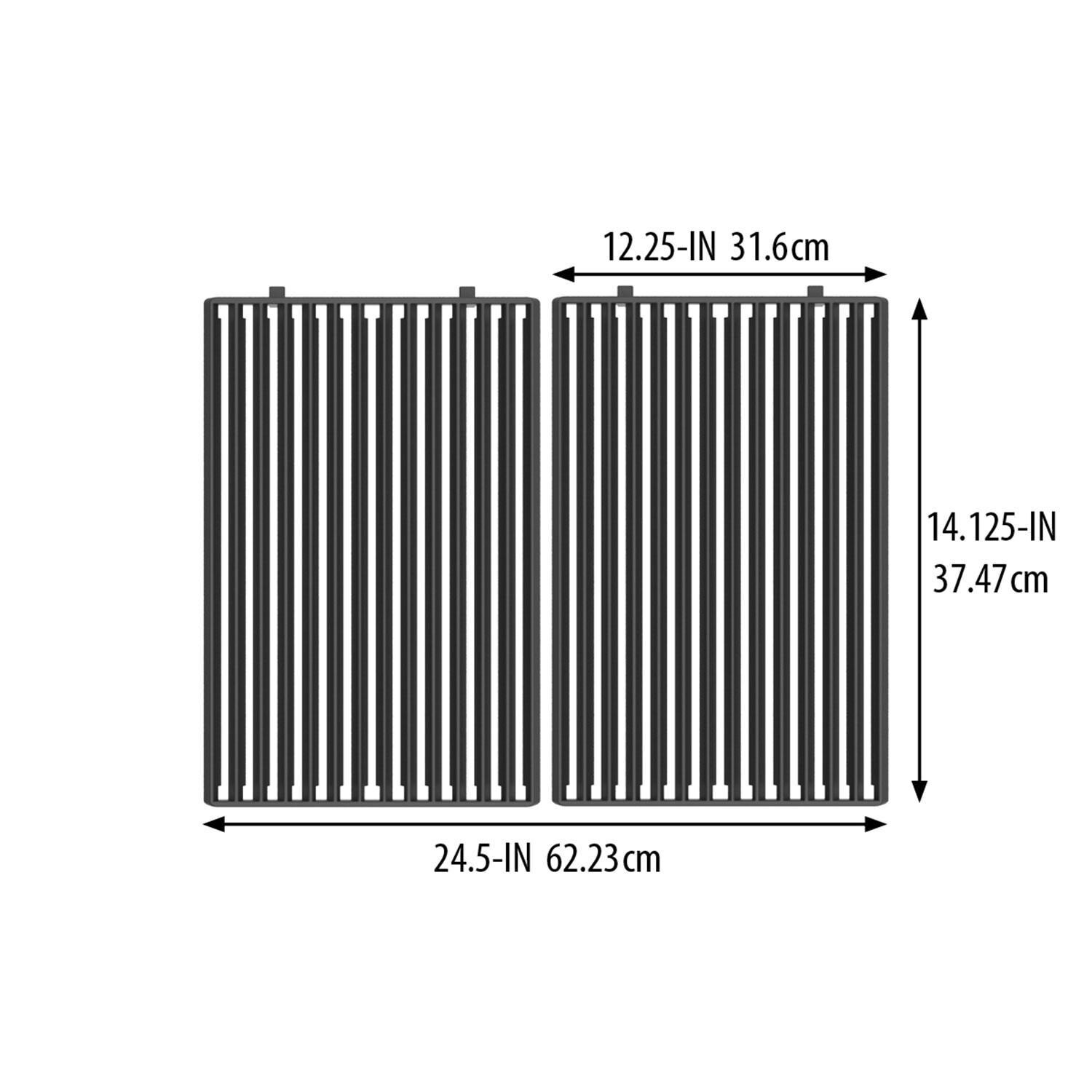 Broil King 11219 15 X 12 2 Pc Cast Iron Cooking Grids - Dimensions - Diagram thumbnail