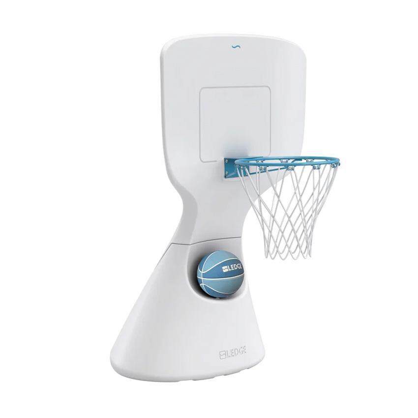 Ledge Lounger Hoopstr Basketball Goal - Angled - White Background thumbnail