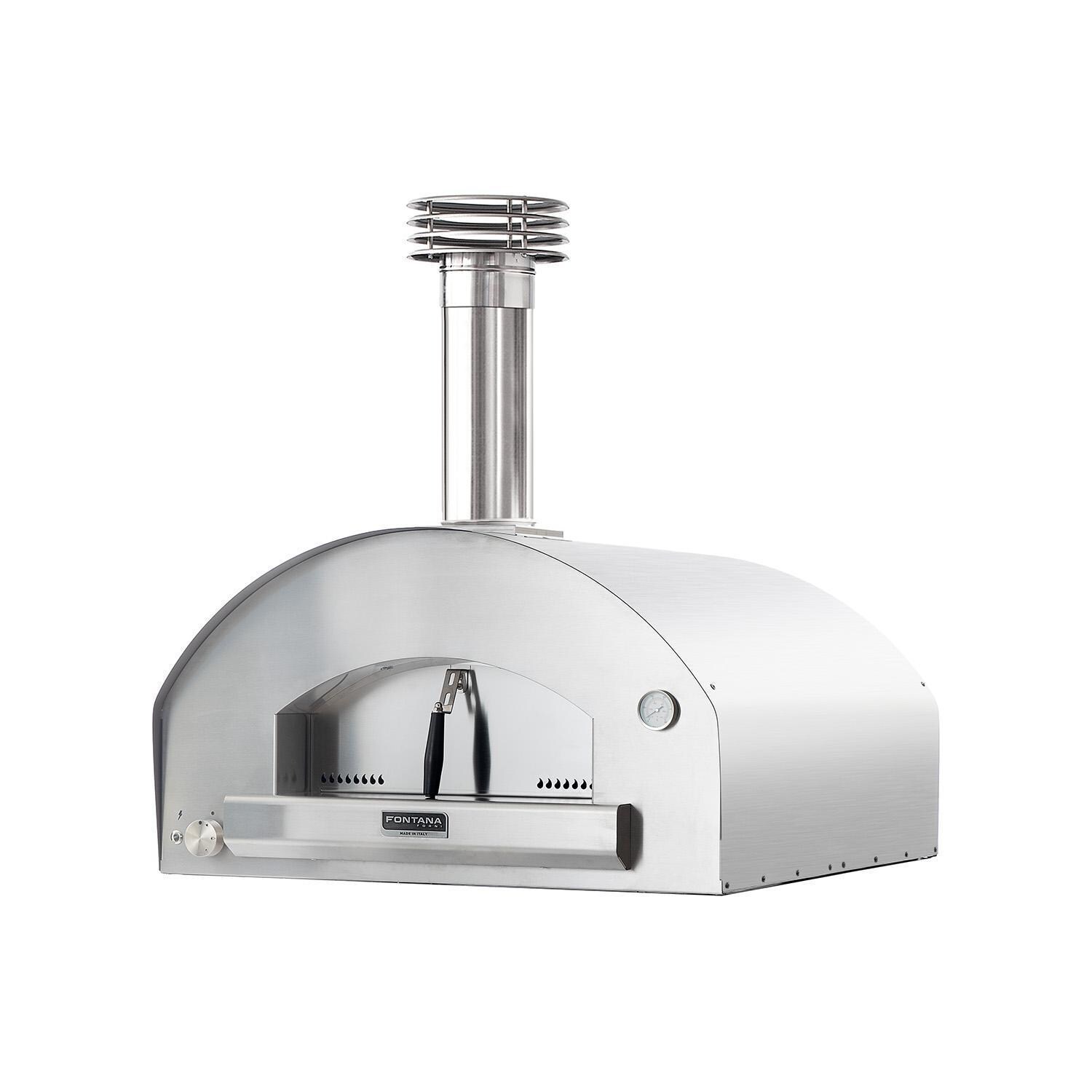 Fontana Forni Roma Hybrid Pizza Oven - Stainless Steel - FTROM-H-S