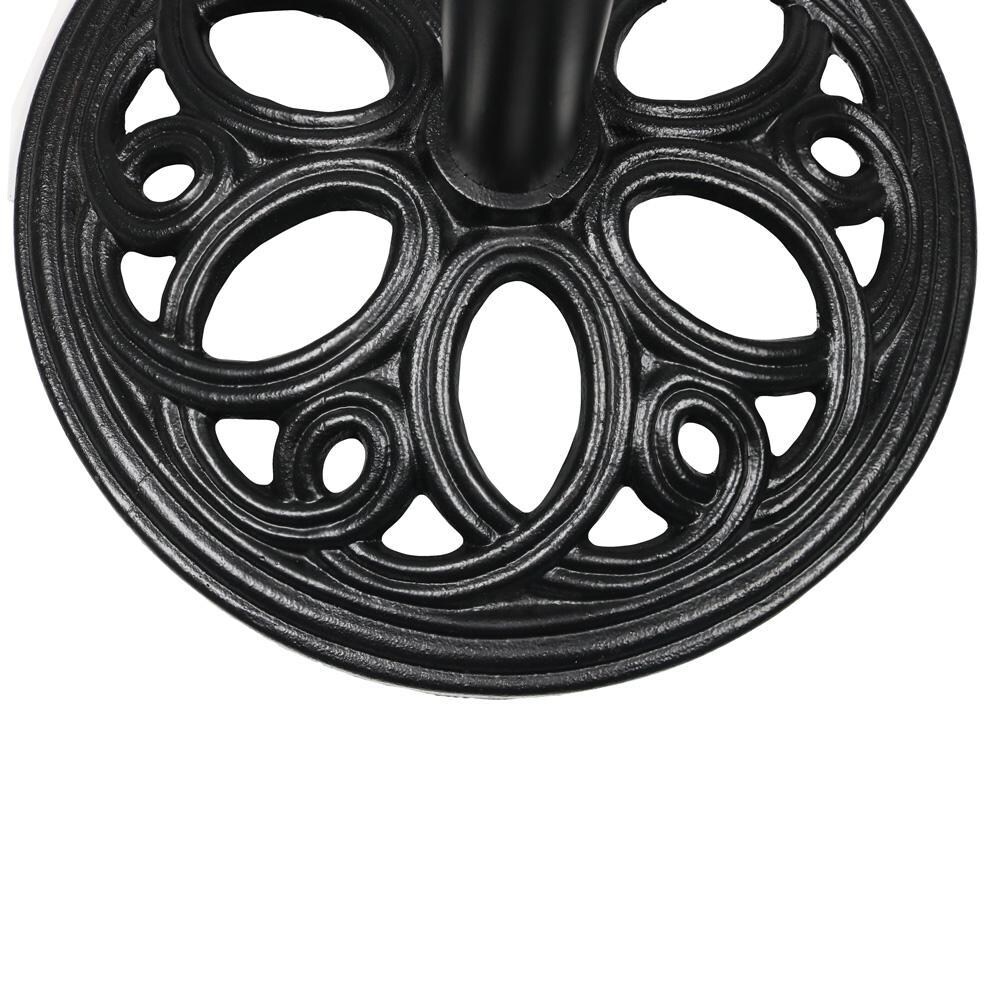 Ultimate Patio 24 Lb Elegant Design Cast Iron Patio Umbrella Base - Black - Elegant Design thumbnail