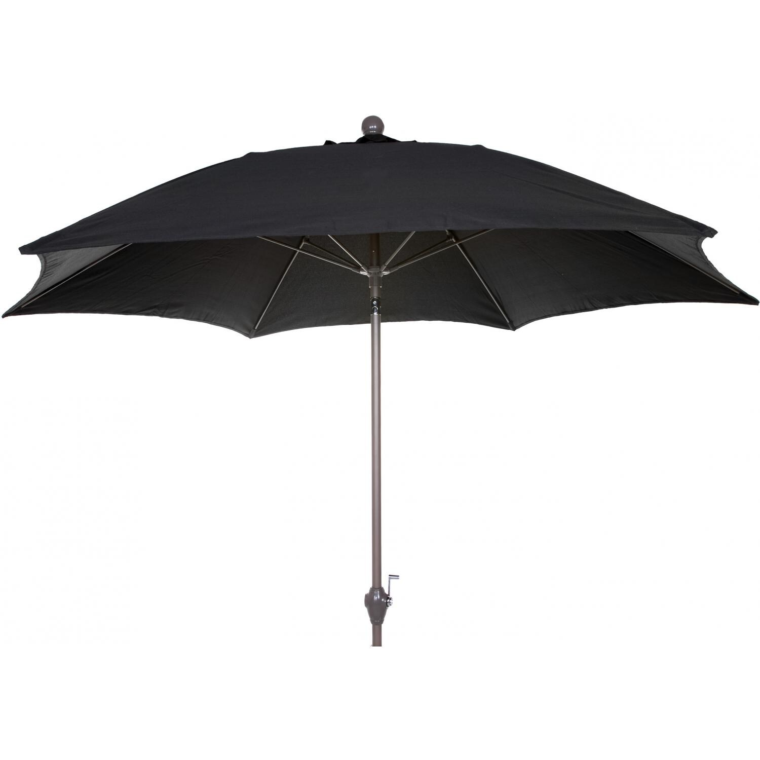 9 Ft Aluminum Patio Umbrella Black Linen Ultimate Patio