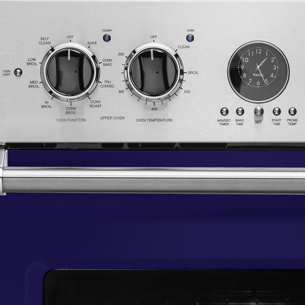 Viking Professional 5 Series Premiere 27-Inch Convection Electric Double Oven - Close-up of Controls thumbnail