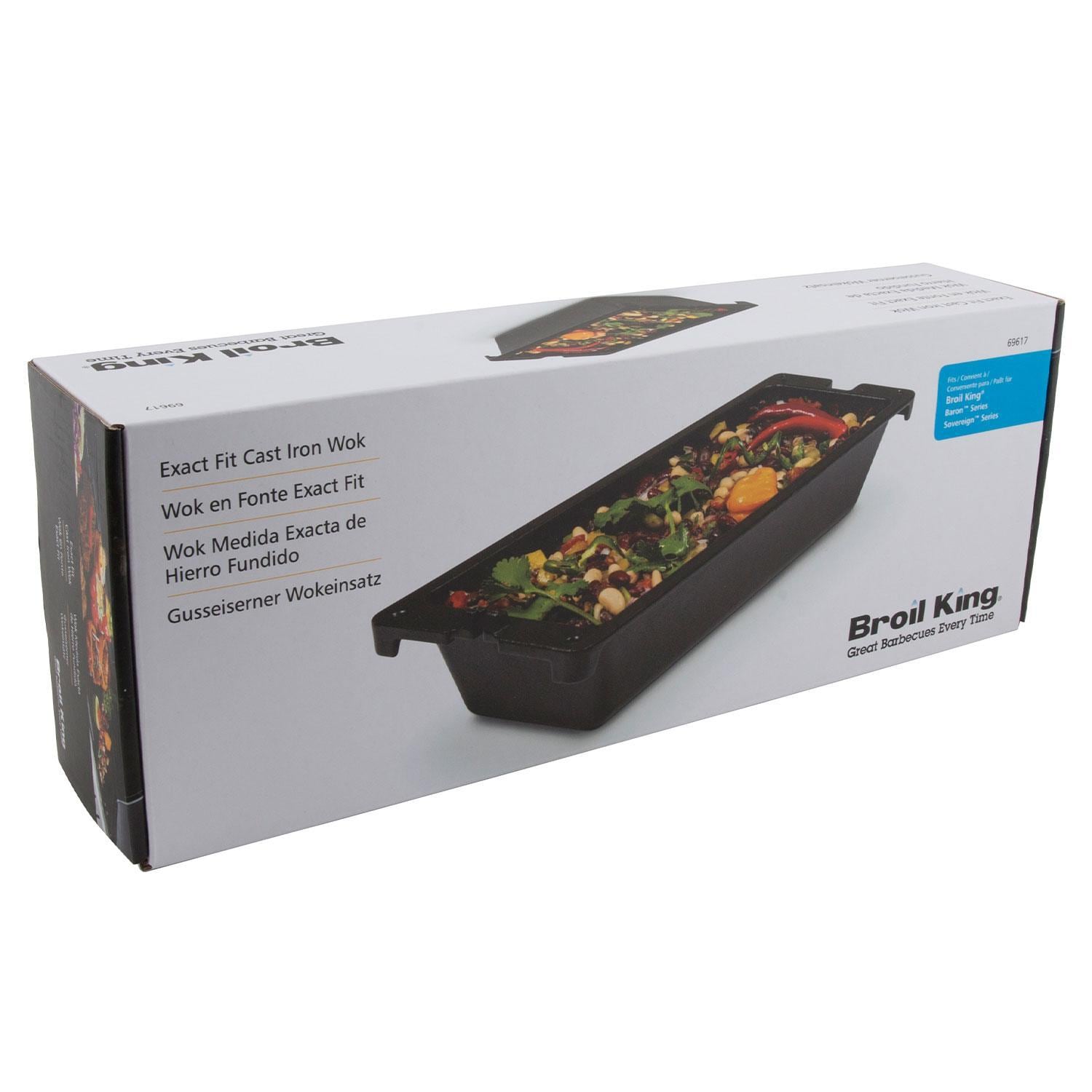 Broil King 69617 Baron/Crown Cast Iron Wok - Packaged - Right View - White Background thumbnail