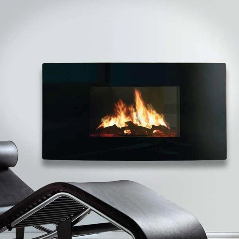 Celsi GL2029USC Curved Electric Wall Mount Fireplace Alternate View thumbnail