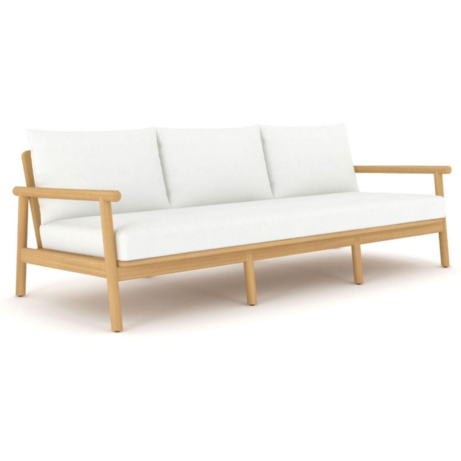 Sevilla Sofa w/ White Cushions by Royal Teak Collection - Display - White Background thumbnail