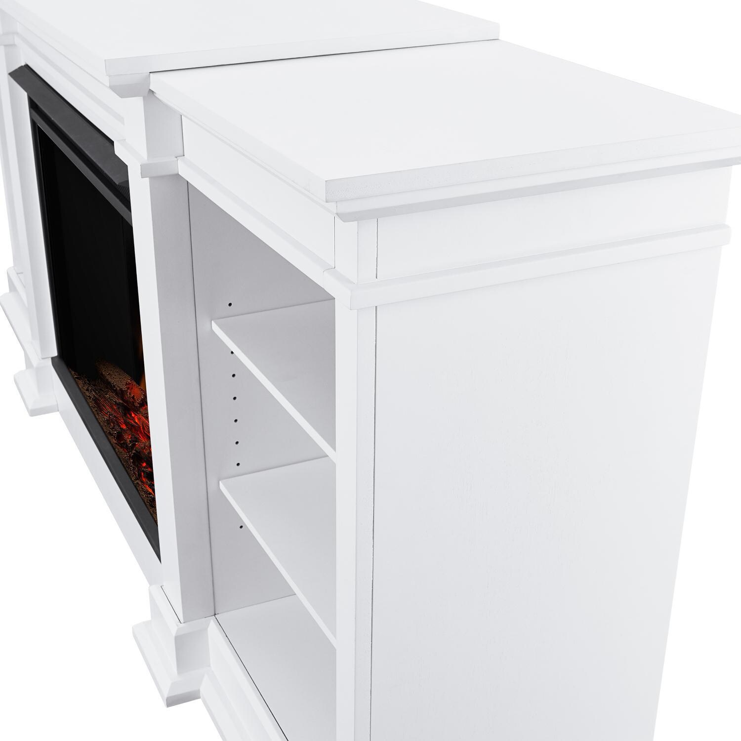Real Flame 1290e W Eliot Grand 81 Inch Electric Fireplace Entertainment Center White