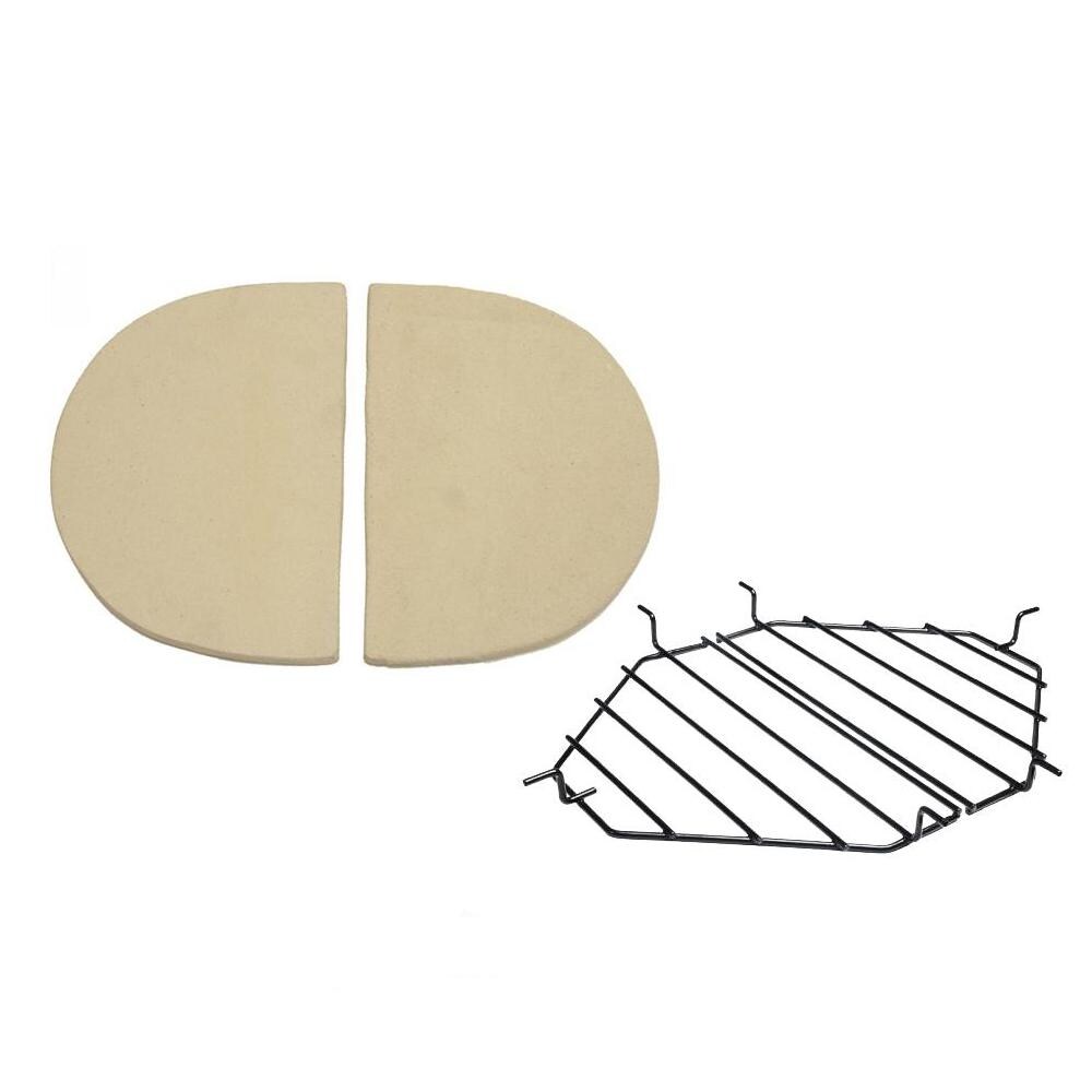 Primo Ceramic Heat Deflector Kit For Oval Junior 200 Kamado BBQGuys