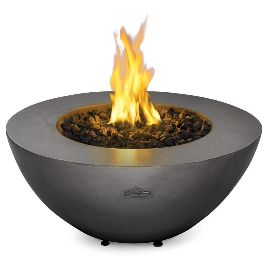 Nexus Series 36 Inch Round Cast Aluminum Propane Fire Bowl in Gray by Napoleon