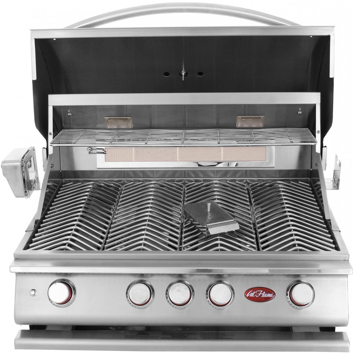Cal Flame P4 4 Burner Built-In Propane Gas Grill - Open thumbnail