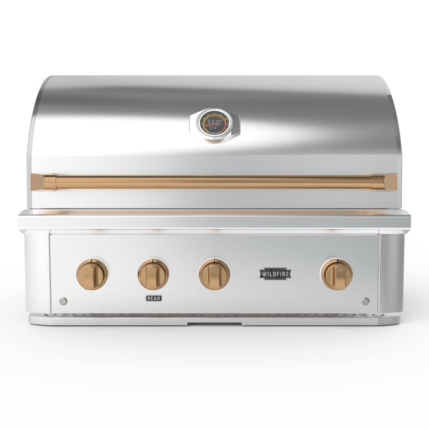 Wildfire Outdoor Living Wildfire Ranch Pro 36-in 3 Burner 304 SS Propane Grill w/ Brushed Bronze Handle & Knobs - WFPRO36G-SS-LP + H36-BB + KB4-BB