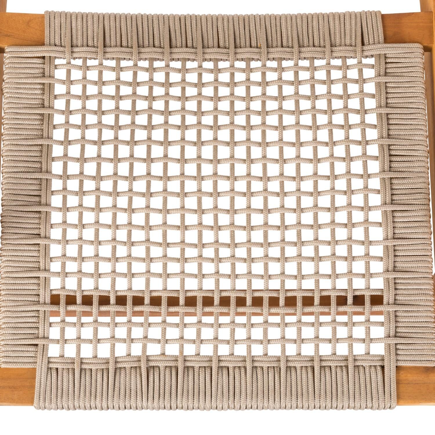 Crewview Natural Stain Outdoor Chair by Ultimate Patio - Seat - Detail