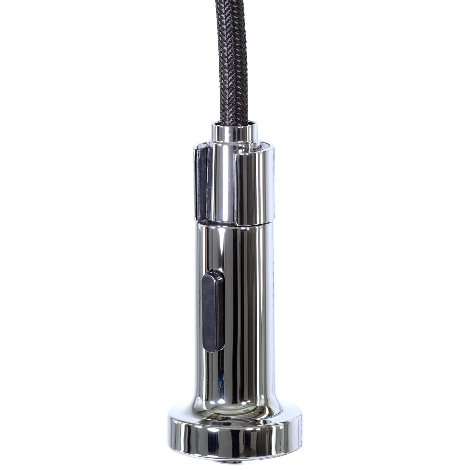 BBQGuys - BBQ-N96565-PC - Single Handle Pull-Down Coil Spring Faucet - Pull-Down Nozzle thumbnail