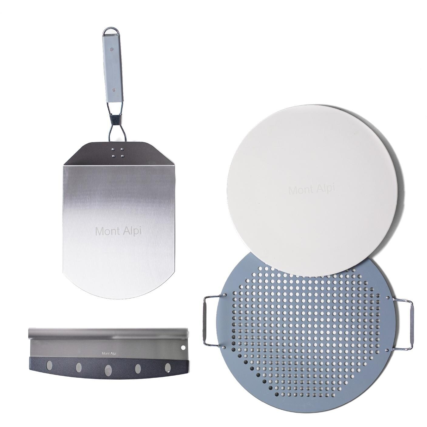 Peel, rocker cutter, pizza stone, and mesh screen thumbnail
