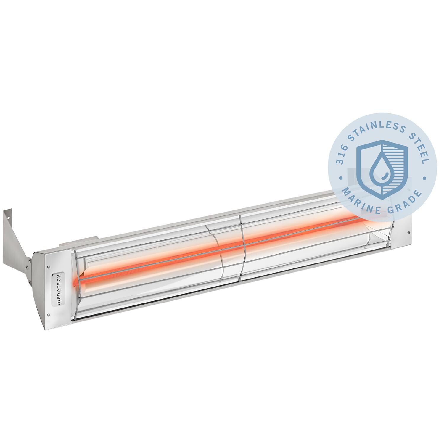 Infratech W3024MG W-Series 61 1/4-Inch 3000W Marine Grade Single Element Electric Infrared Patio Heater - 240V thumbnail