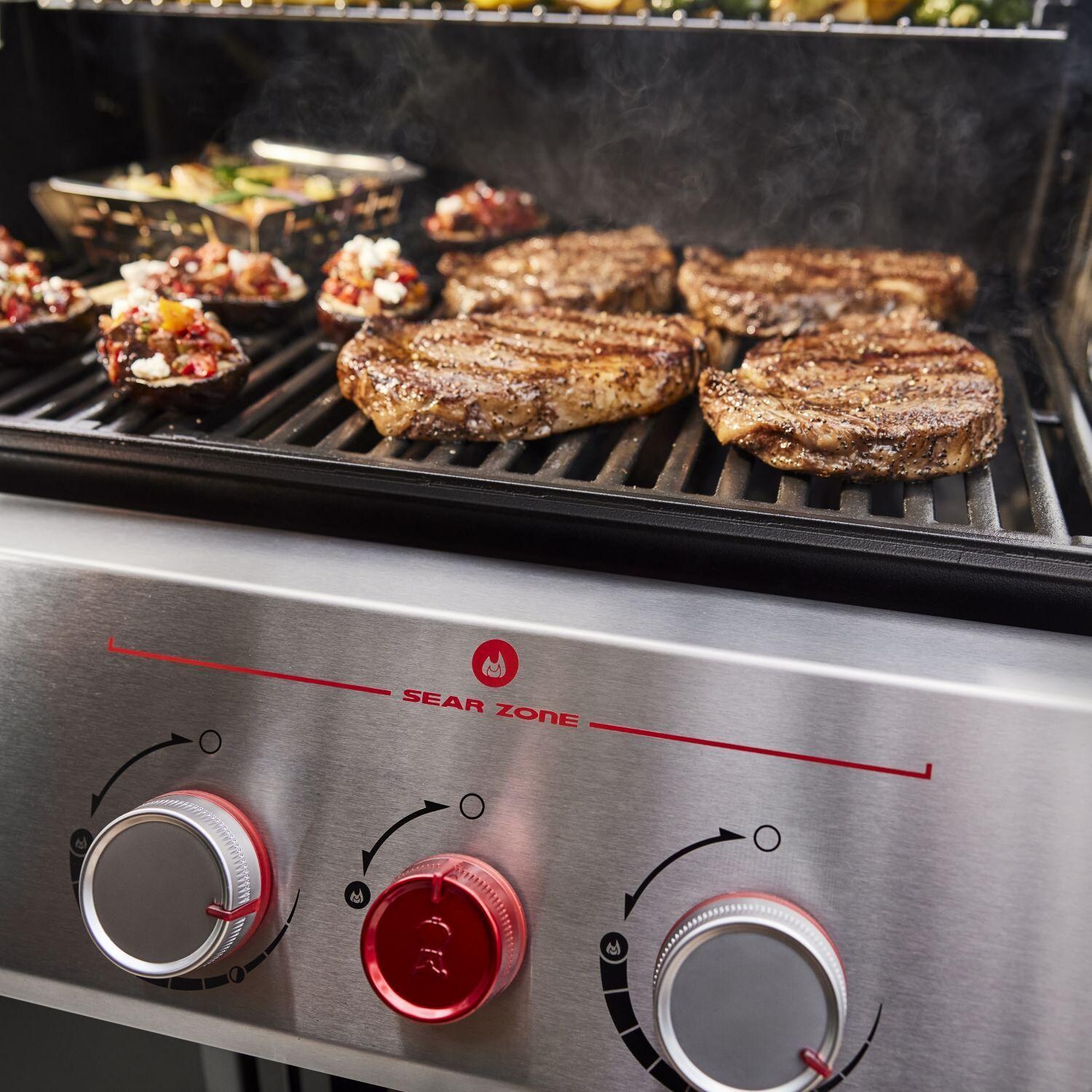 Weber 1500537 GENESIS S-335 Propane Gas Grill in Stainless Steel - Sear Zone - Detail thumbnail