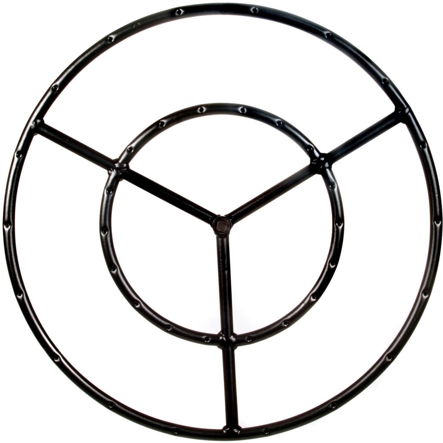 Dagan Industries 19Inch Round Double Propane Fire Pit Ring Burner