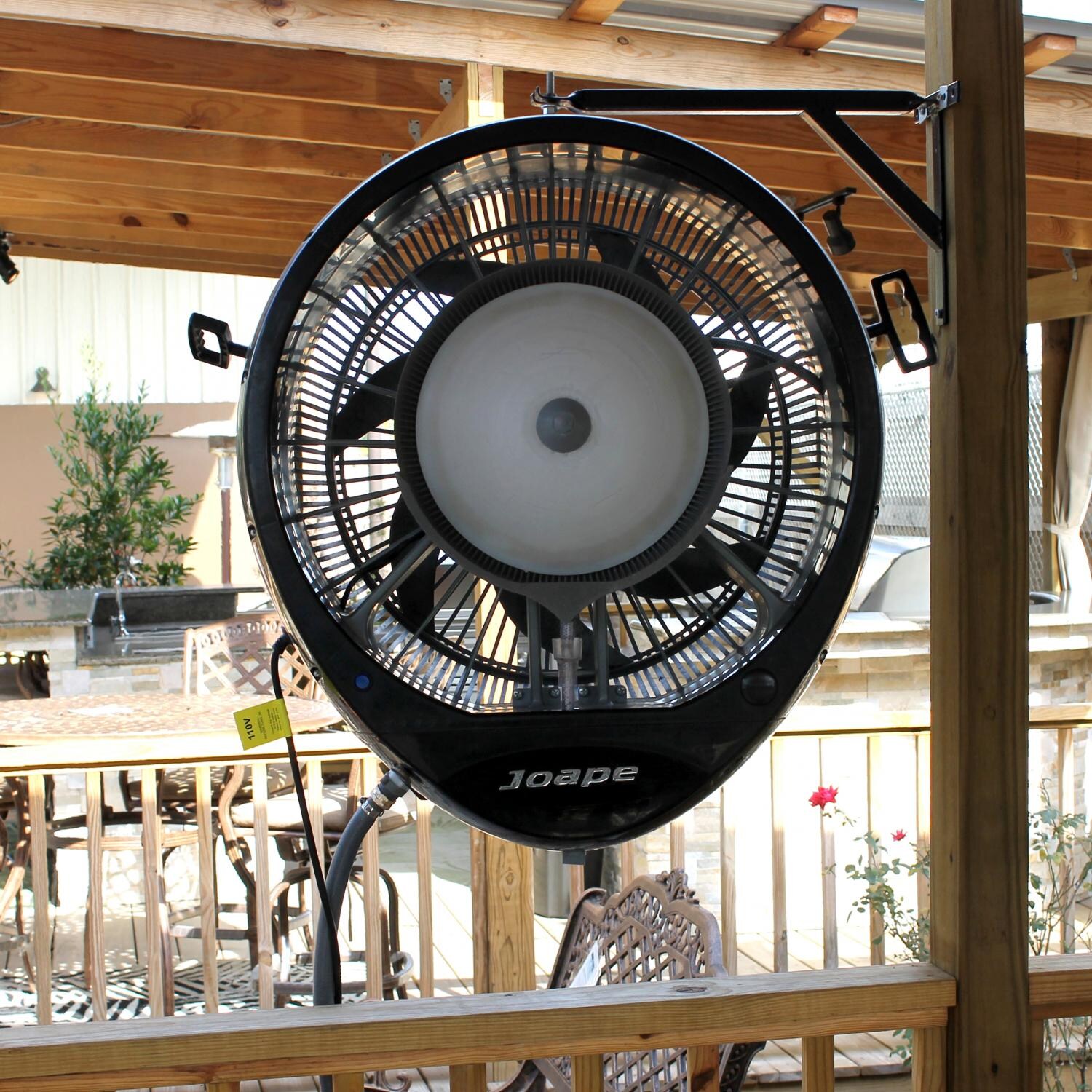 Ecojet by Joape Hurricane 660 Wall Mount Outdoor Misting Fan - Black ...
