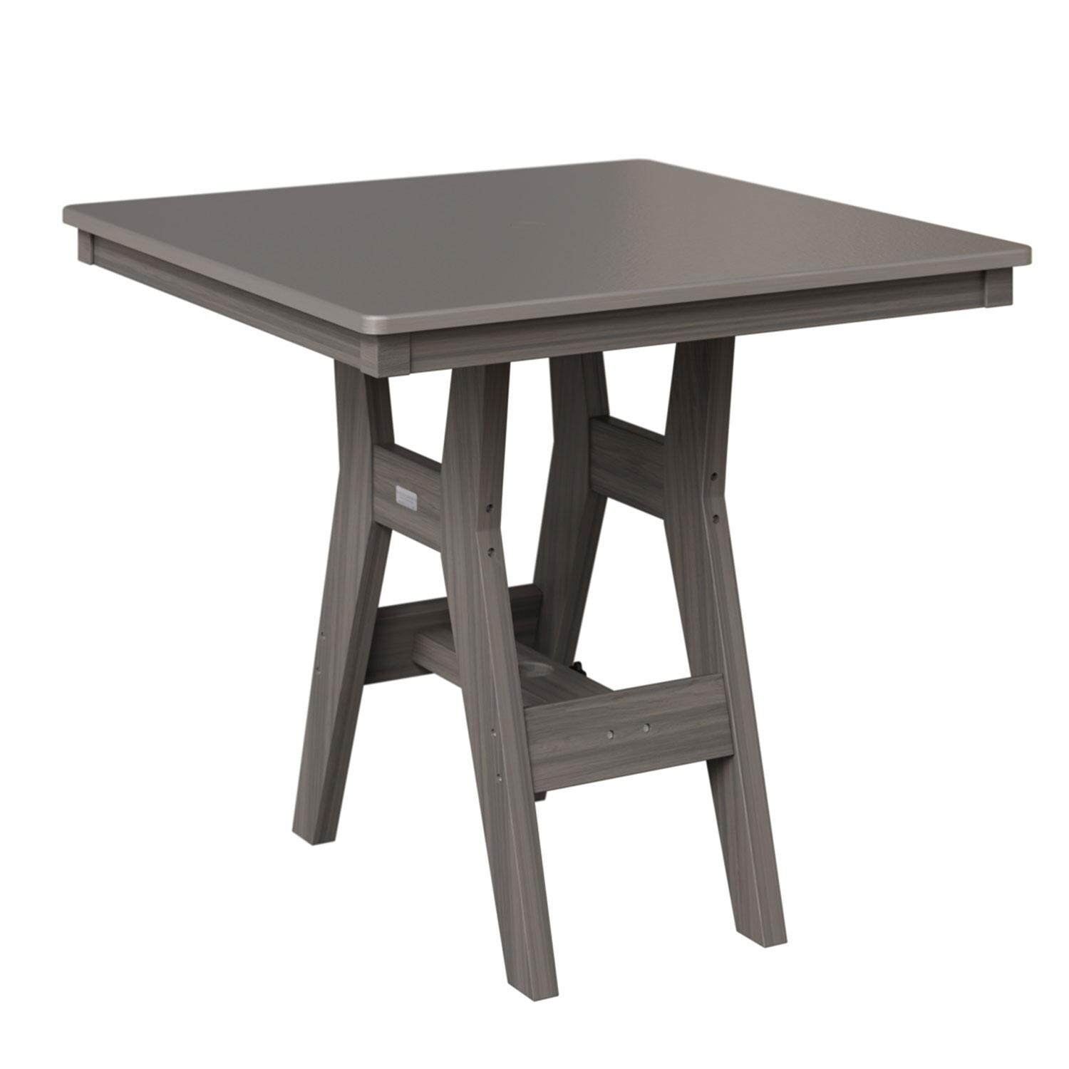 Harbor 33-in Coastal Grey Recycled Plastic Square Dining Table by Berlin Gardens
