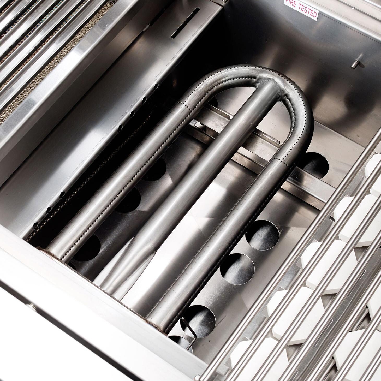 Vintage VBQ36G-L-1-KIT 36 Inch Liquid Propane Gas Grill with 2-Door Cart - Burner - Detail thumbnail