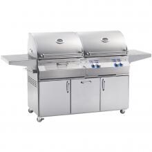 Fire Magic Aurora A830s 46-Inch Propane Gas With One Infrared Burner And Charcoal Combo Grill With Rotisserie - A830s-6LAP-61-CB image