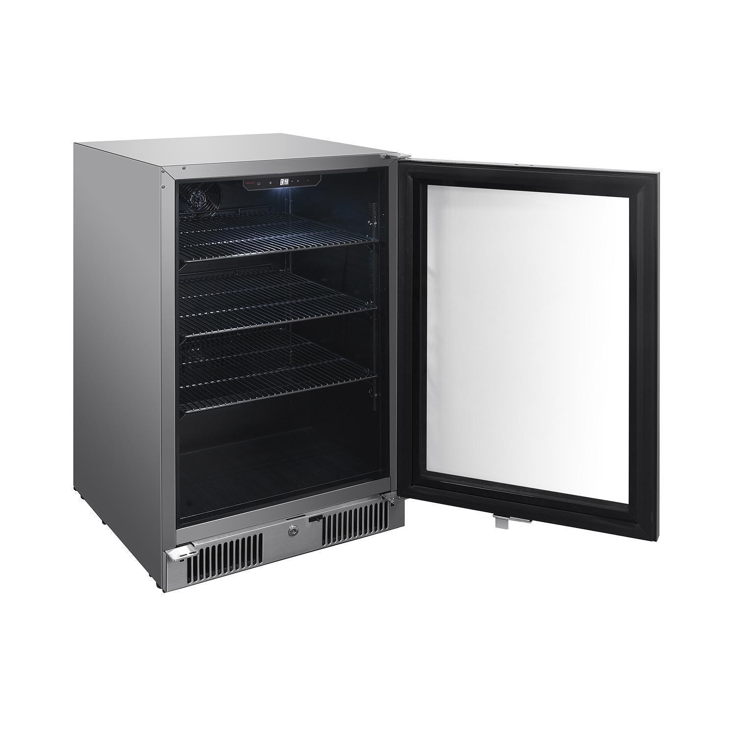 Blaze BLZ-GDBEV20-4.5 20-in 4.5 Cu. Ft. Outdoor Rated Beverage Cooler - Door Open - White Background thumbnail