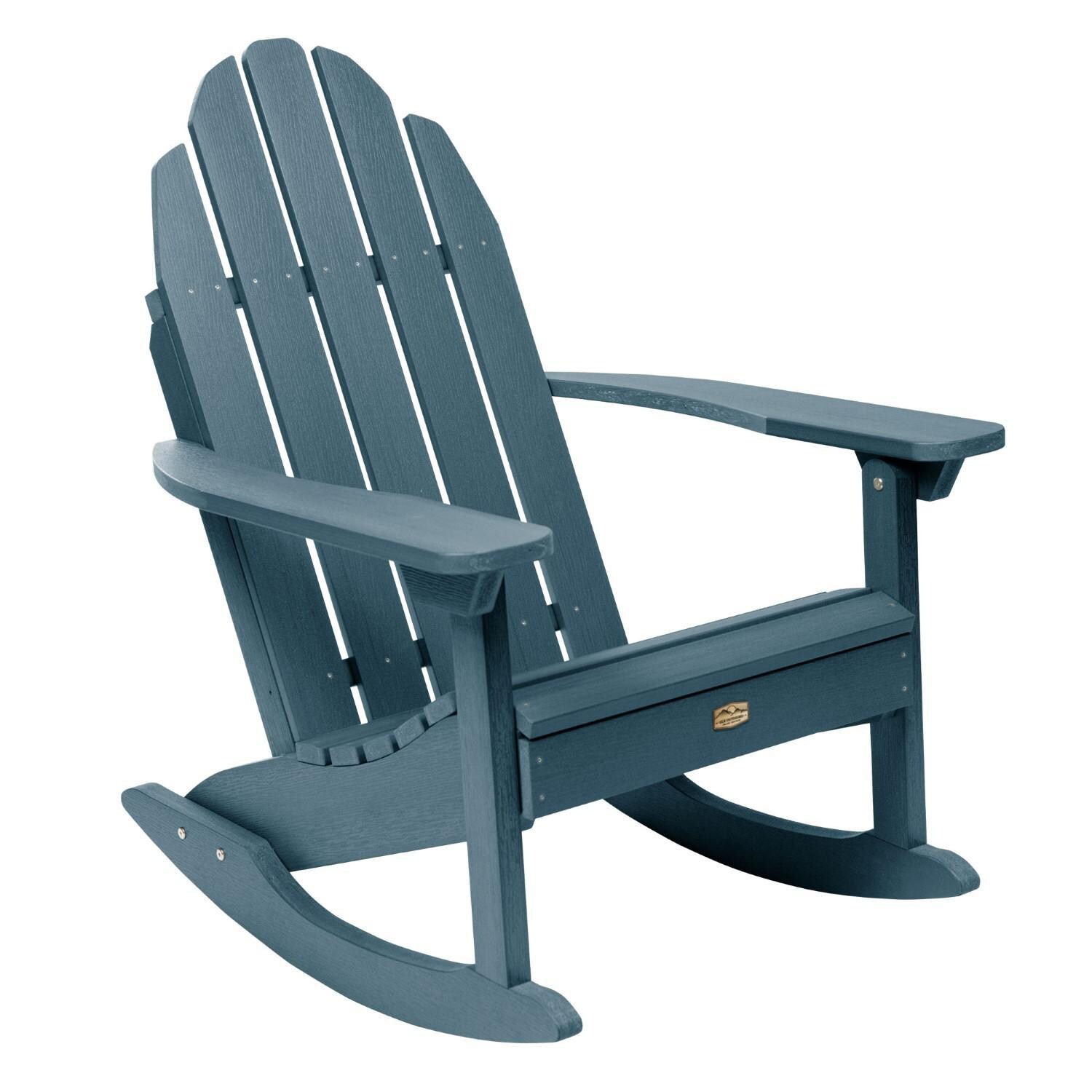 Lakeview The Charmville Adirondack Rocking Chair - Nantucket Blue - On White thumbnail