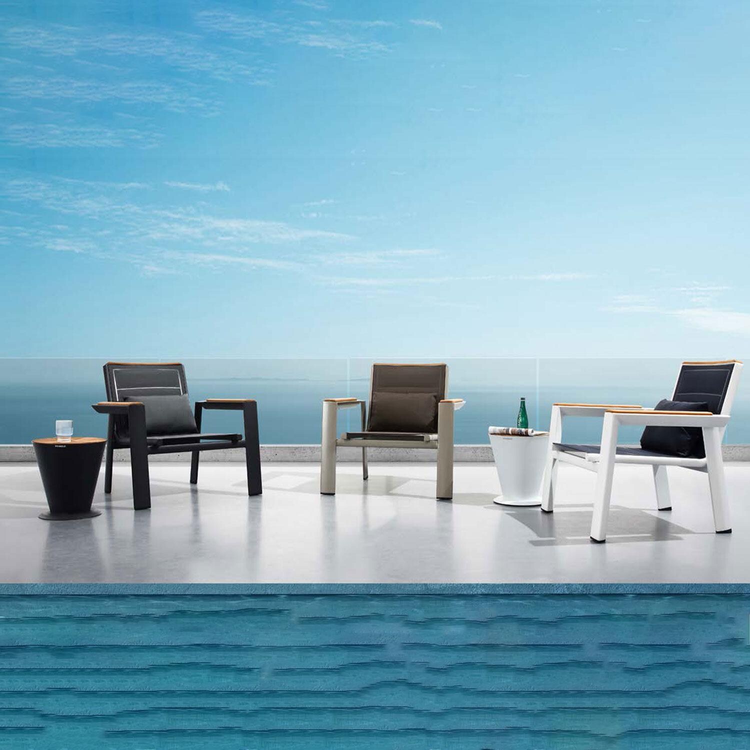 HIGOLD GENEVA Outdoor Lounge Chair - Nero - Set of 2 - Lifestyle thumbnail