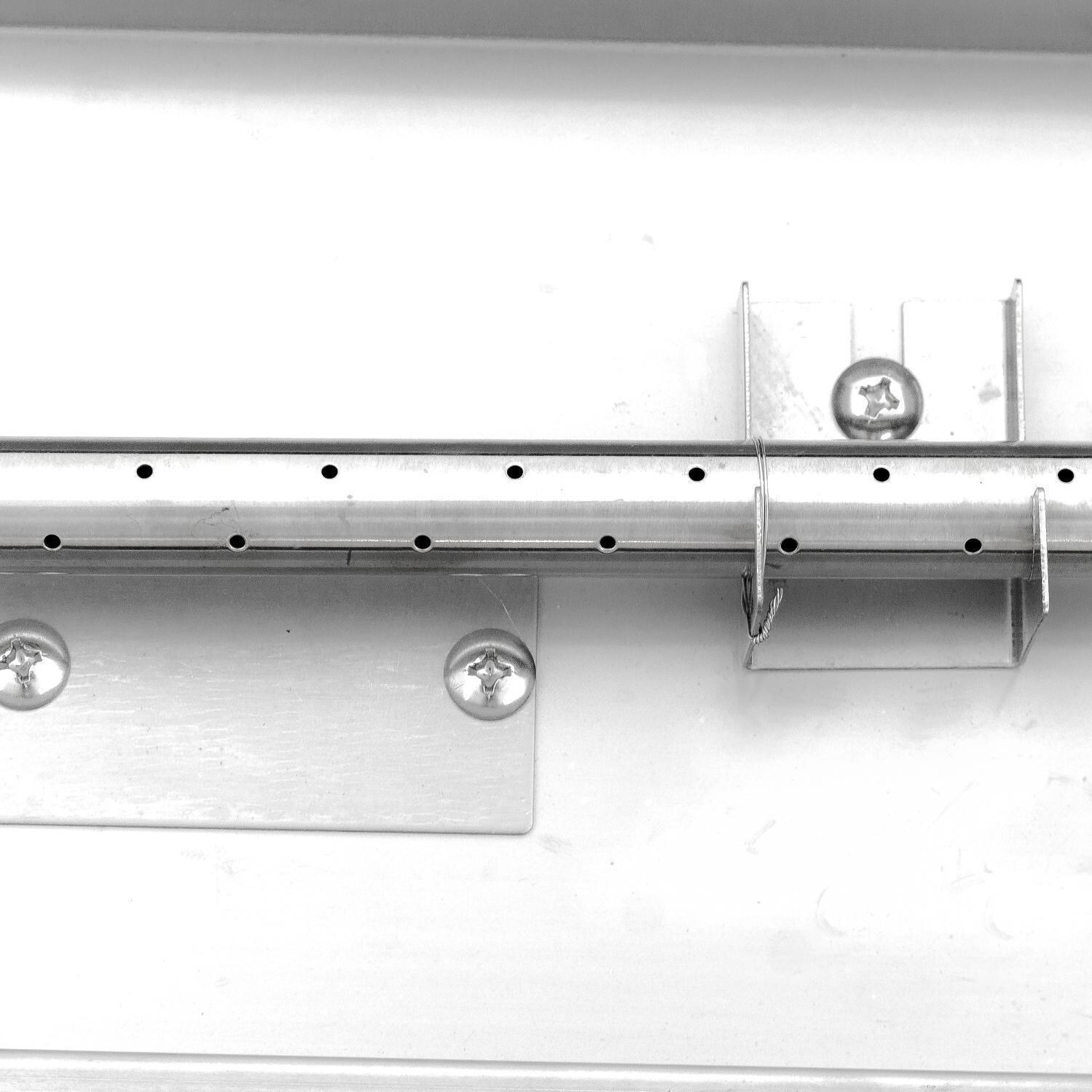 BBQGuys Signature Series Lavelle 24-Inch Table-Top Propane Fire Pit - Oil Rubbed Bronze - Burner Detail thumbnail