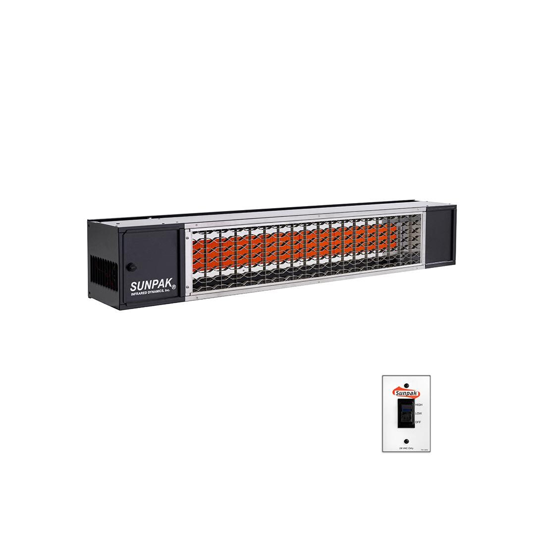 Sunpak TSH 48-Inch 34,000 BTU Propane Two-Stage Infrared Patio Heater - Black - S34 B TSH-LP