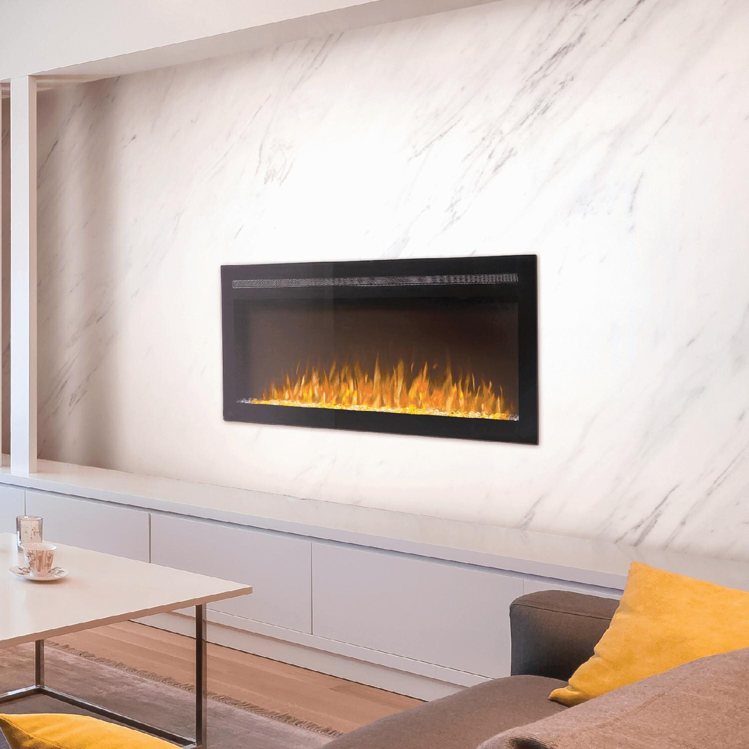 Napoleon Purview 60Inch Wall Mount Electric Fireplace NEFL60HI BBQGuys