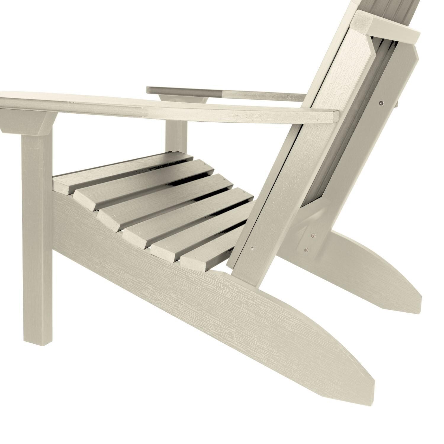 Lakeview The Charmville Adirondack Chair - Whitewash - Side thumbnail