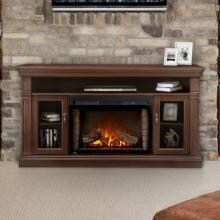 Napoleon Canterbury 64-Inch Electric Fireplace Media Console with 29-Inch Cinema Firebox - Espresso Walnut - NEFP29-1415E image