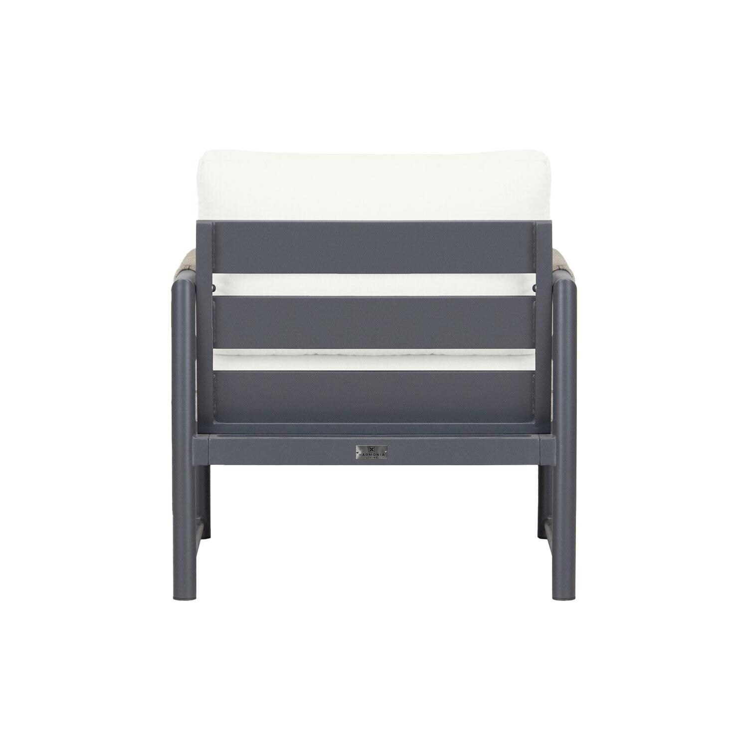 Lakeview AVEBAY-SL-PG-CC-CN Avenue Bay Slate/Pebble Gray Club Chair - Canvas Natural - Rear View - White Background thumbnail