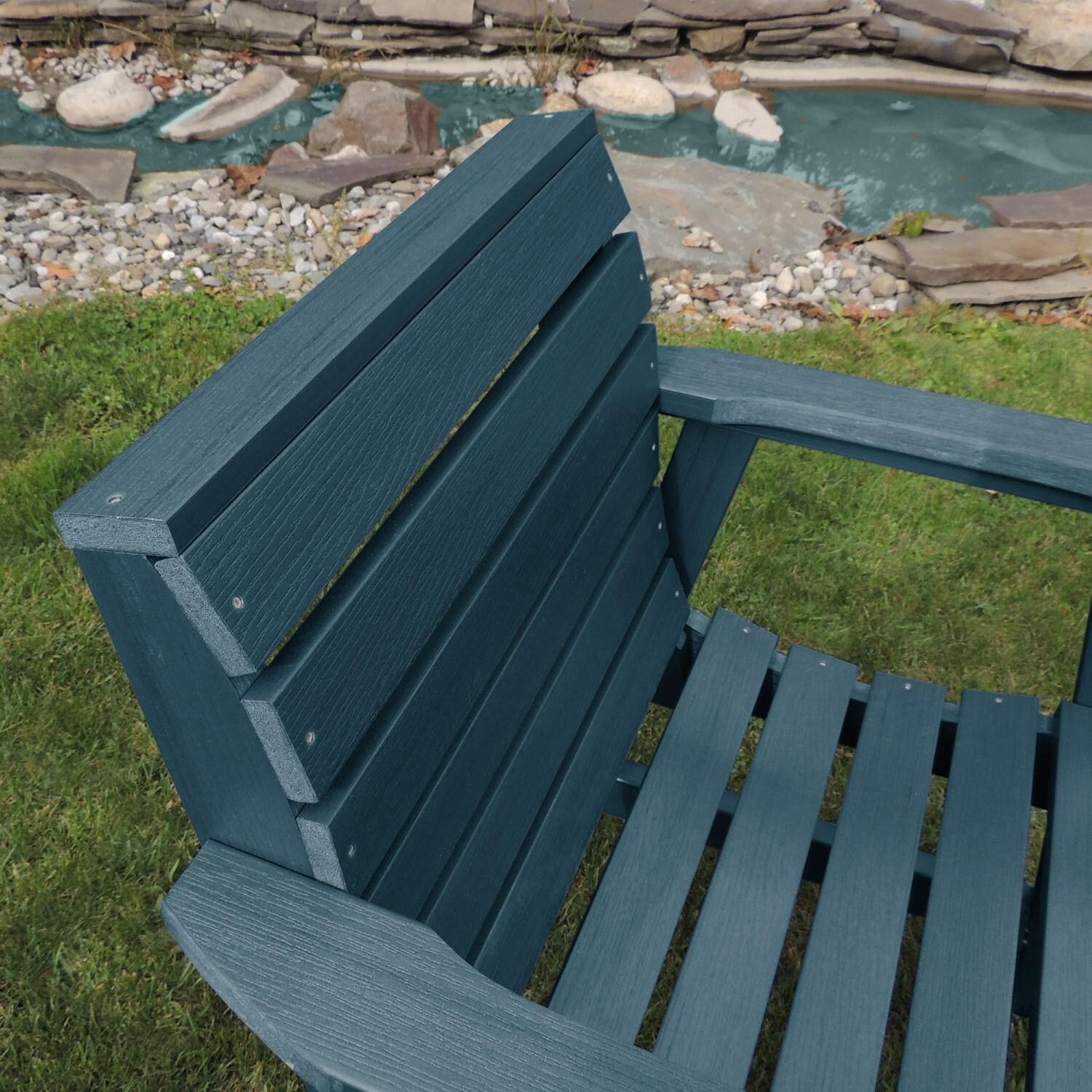 Lakeview Elm Pointe Garden Chair - Nantucket Blue - Back thumbnail