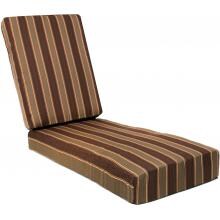 Sunbrella Davidson Redwood Long Outdoor Replacement Chaise Lounge Cushion W/ Knife Edge By BBQGuys image