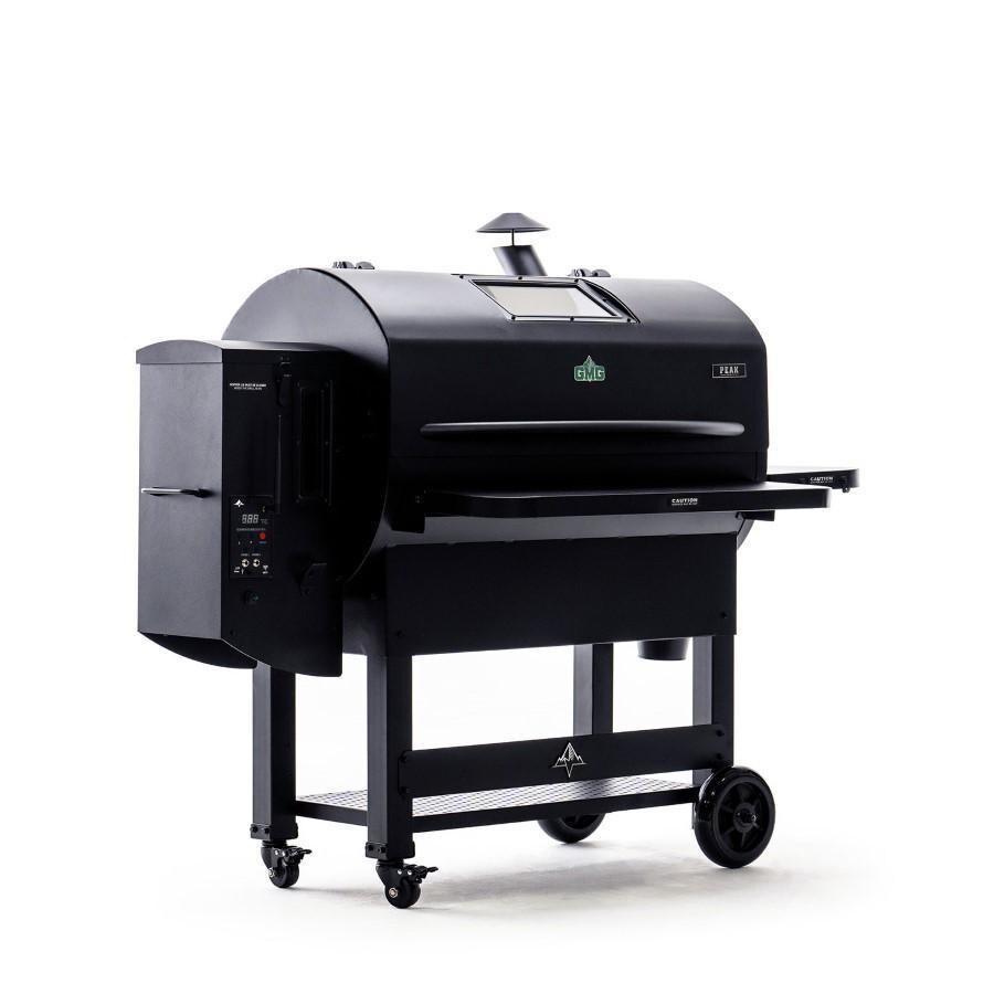 Green Mountain Grills Peak Prime 2.0 WiFi Pellet Grill - Open - White Background thumbnail