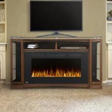 Napoleon Shelton 60-Inch Electric Fireplace Media Console with 42-Inch Allure Phantom Firebox - Burnished Walnut - NEFP42-1715BW
