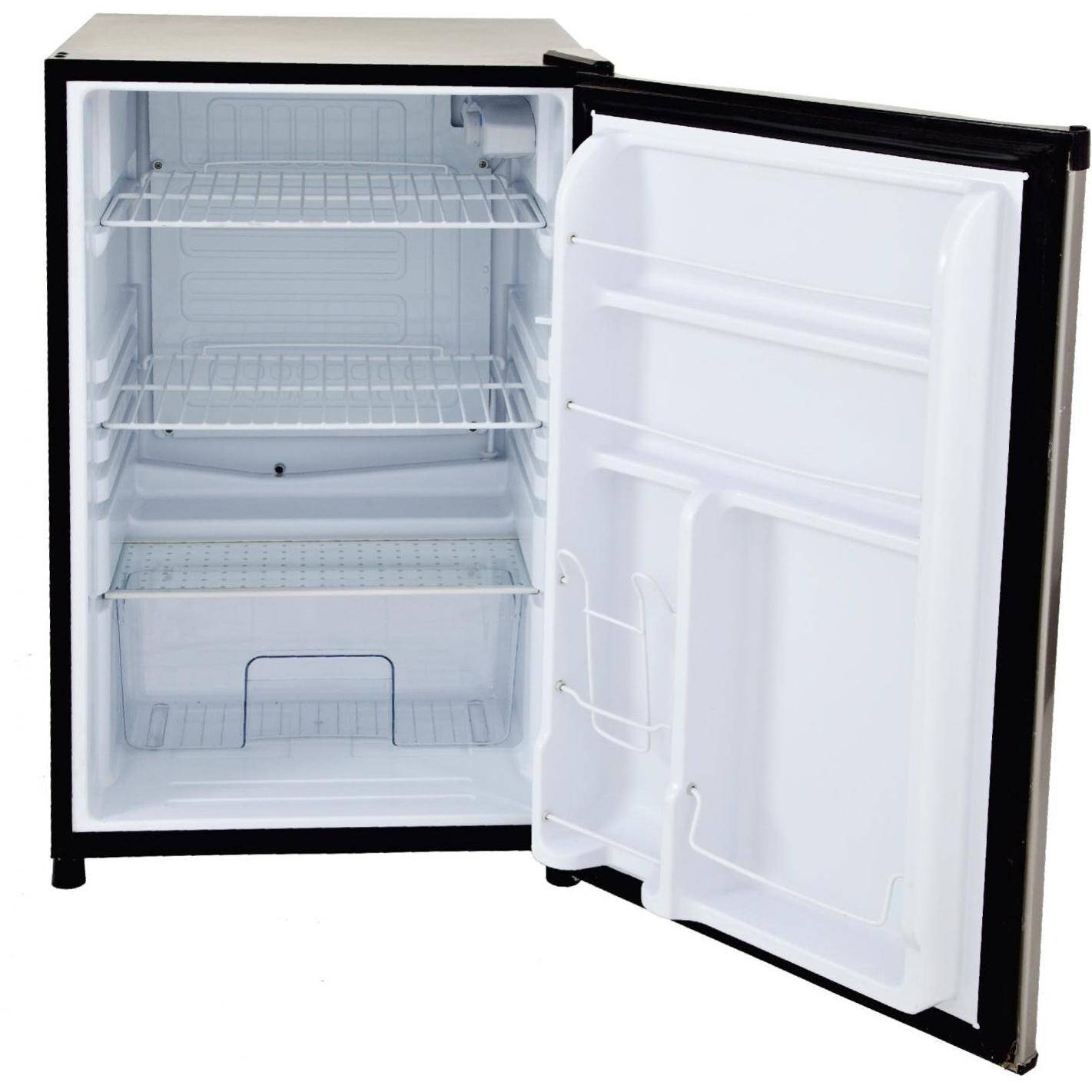 Lion 20-Inch 4.5 Cu. Ft. Stainless Steel Compact Refrigerator - Door Open thumbnail