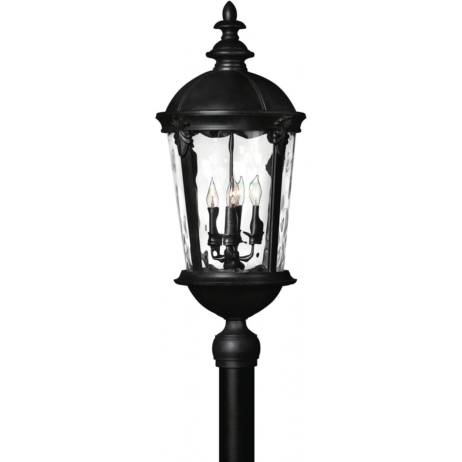 Hinkley Lighting Windsor Four Light 30-Inch Outdoor Post Light - Black - 1891BK