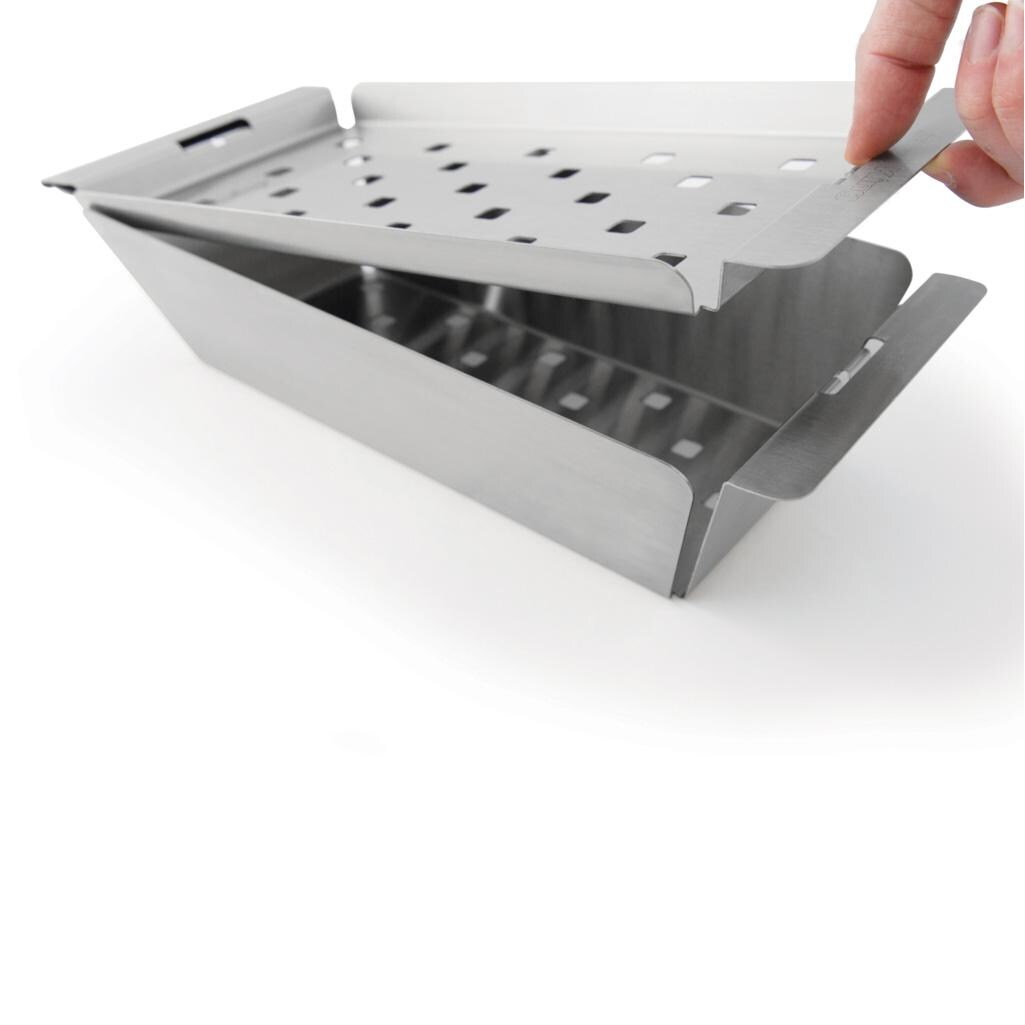 Broil King Stainless Steel Narrow Wok Grill Topper - 69822 - Attaching Grill Topper (Not Included) - White Background thumbnail