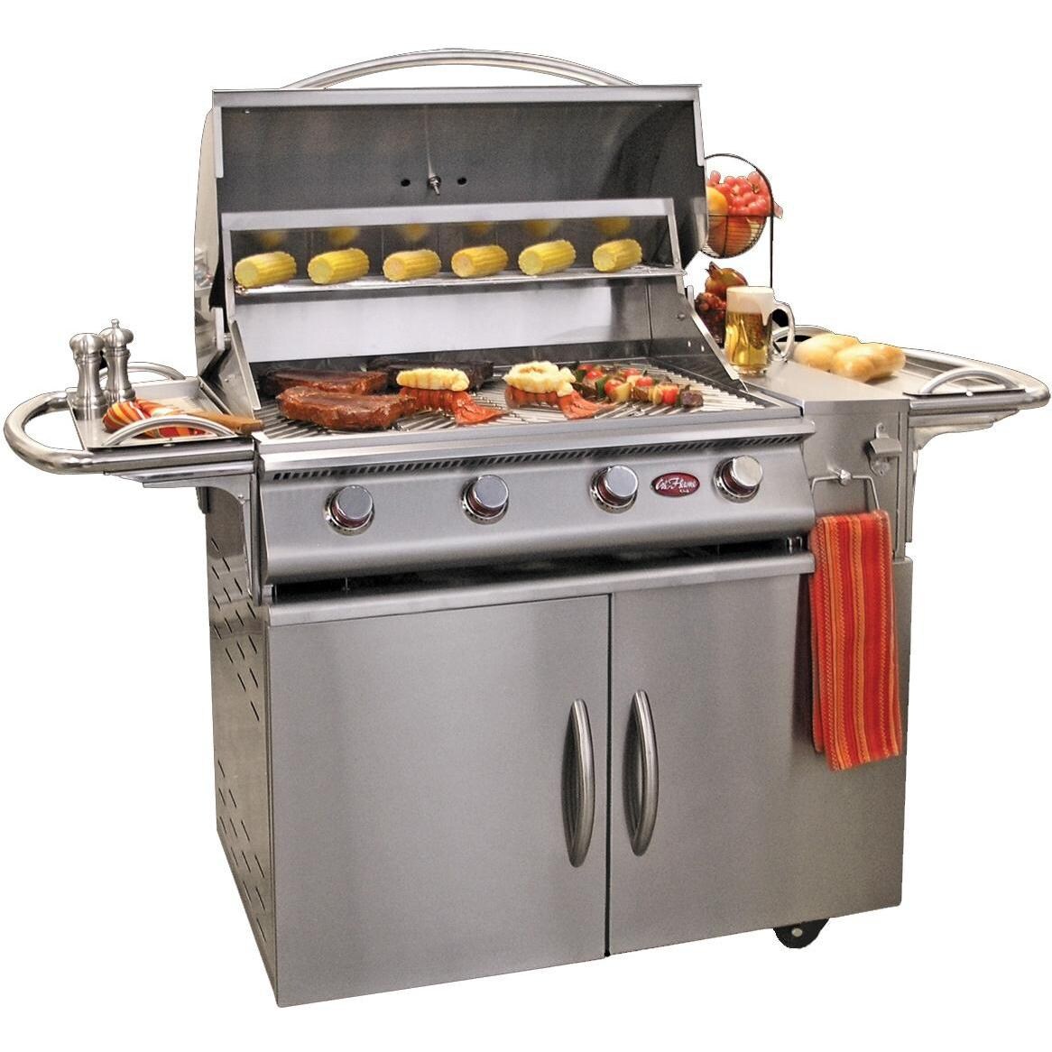 Cal Flame G4 32-Inch 4-Burner Propane Gas BBQ Grill - BBQ08G04