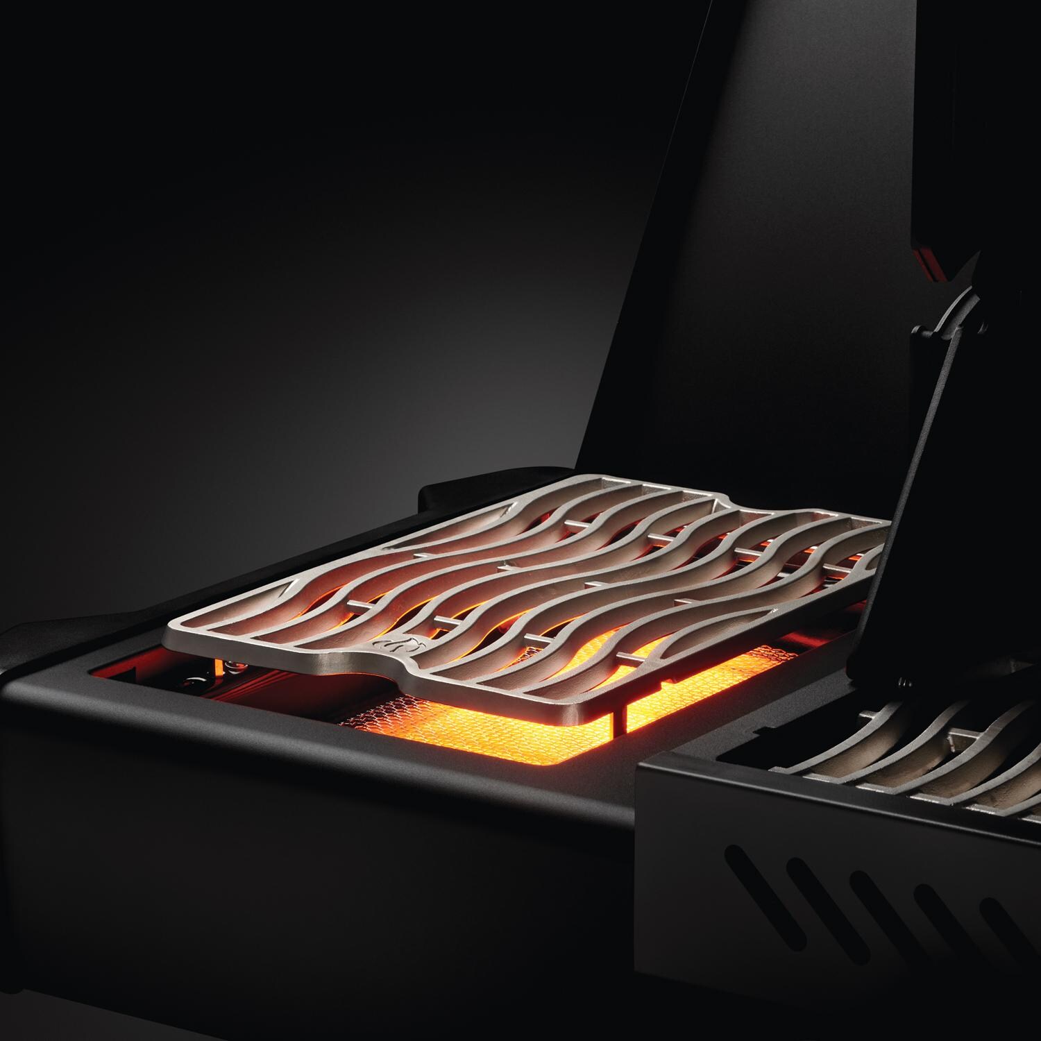 Napoleon P500RSIBPMK-3-PHM Phantom Prestige 500 Propane Gas Grill with Infrared Rear Burner and Infrared Side Burner and Rotisserie Kit - High Heat Infrared Searing Side Burner - Searing Steak thumbnail