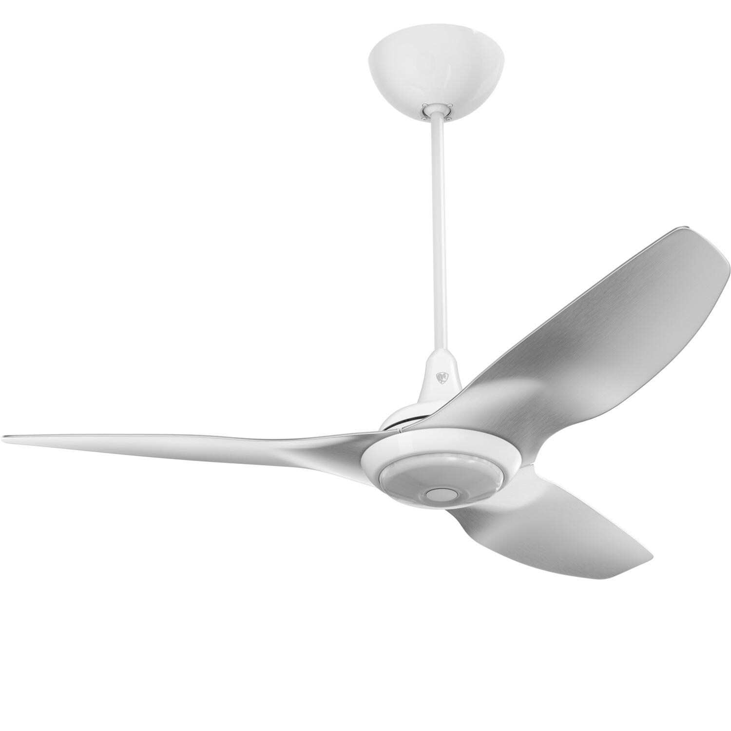 Big Ass Fans 52-Inch Haiku Ceiling Fan Universal Mount W/20-Inch Downrod & Downlight in White/Brushed Aluminum - MK-HK4-042506A259F531G10I20S2