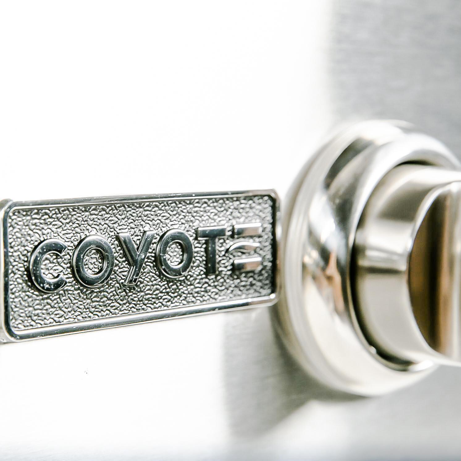 Coyote Ready To Assemble 8 Ft Outdoor Kitchen Island With 36 Inch C Series Natural Gas Grill Ships As Propane With Conversion Fittings Weathered Wood Brown Terra Rtac G8 Wb C2c36ng Bbqguys