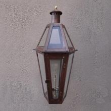 Regency GL27 Plantation Natural Gas Light With Open Flame Burner And Electronic Ignition On Gooseneck Mount image