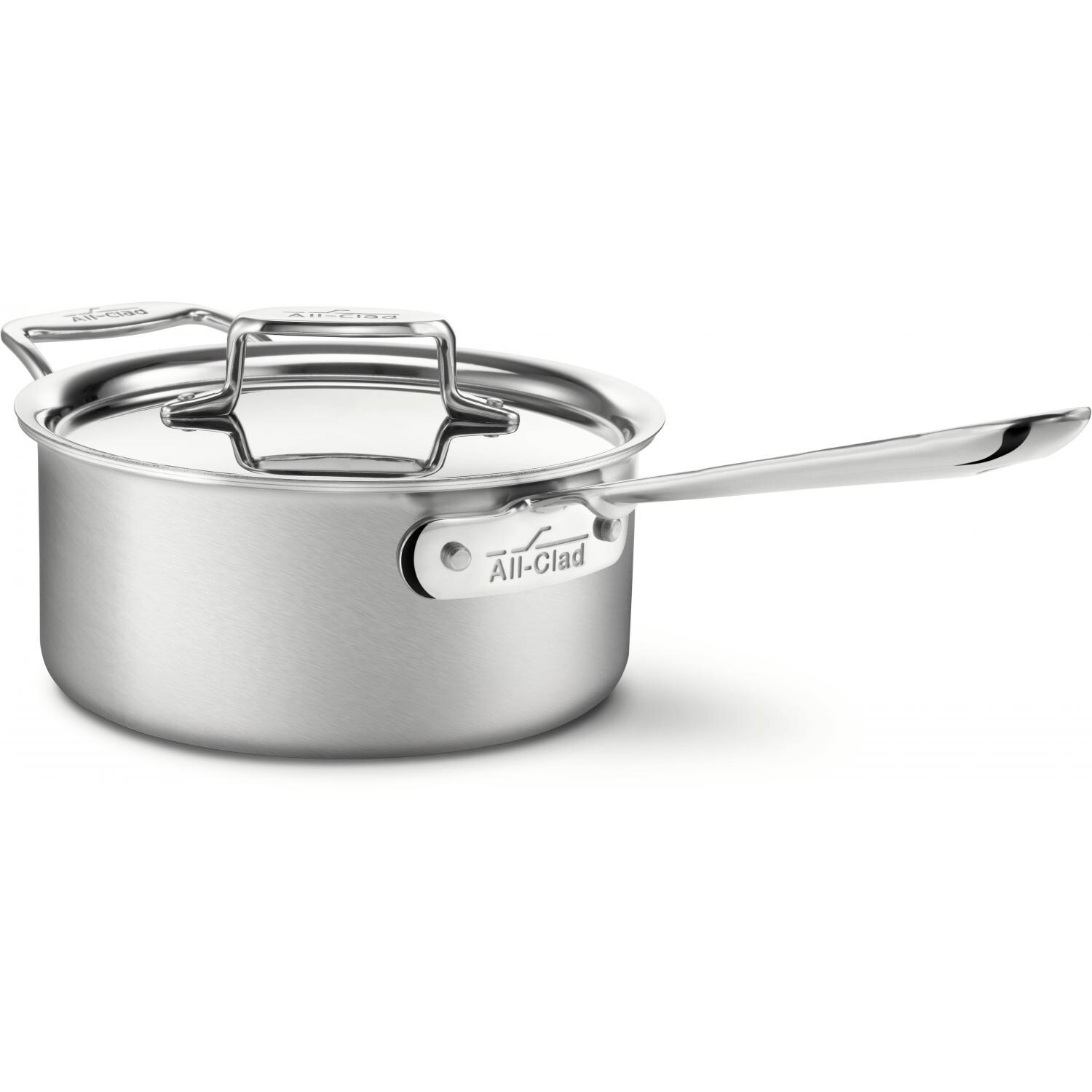 All-Clad D5 Stainless 3-Quart Sauce Pan With Loop And Lid thumbnail