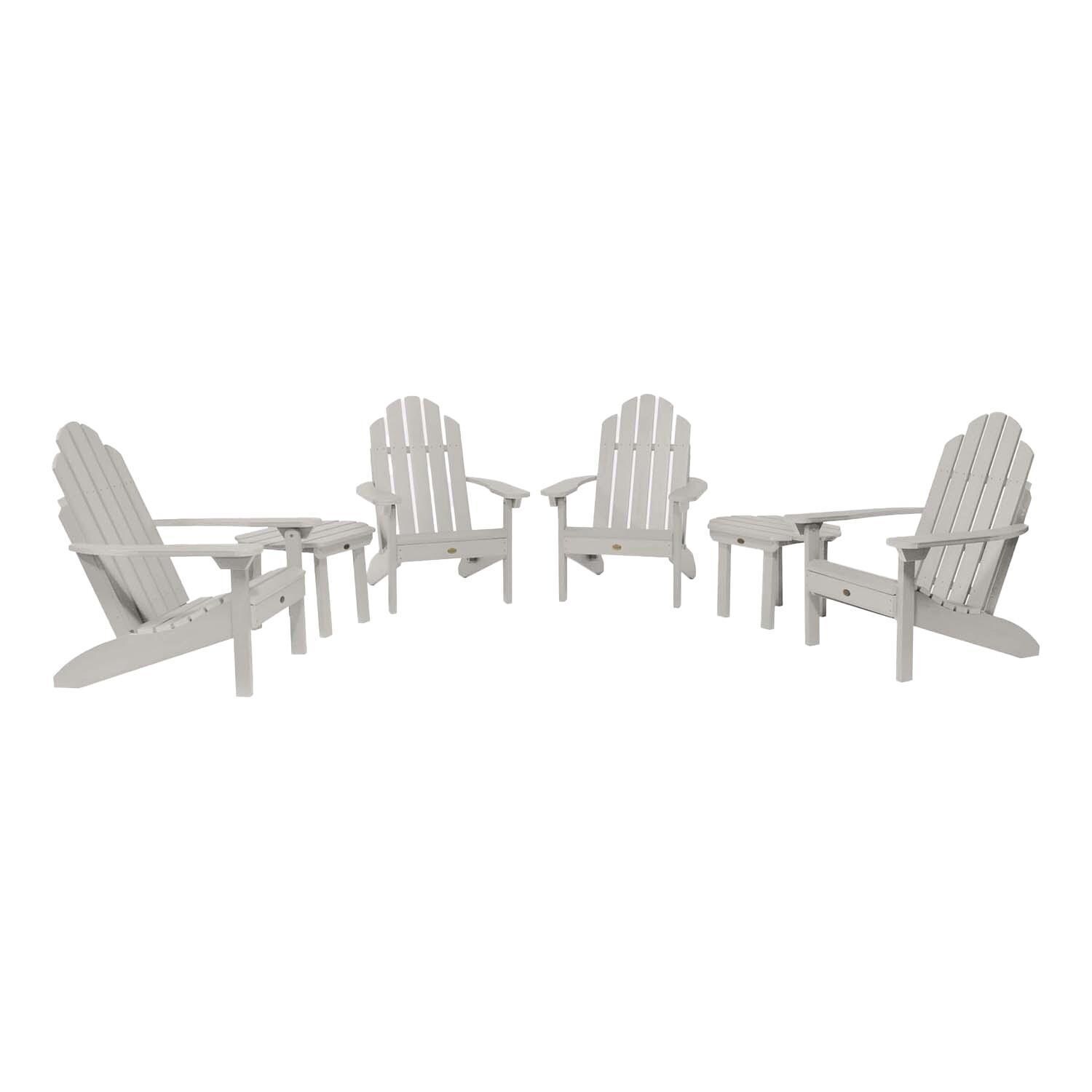 Paradise Key 6 Pc Set Recycled Plastic Seating Set in Harbor Gray By Lakeview Outdoor Designs - White Background thumbnail