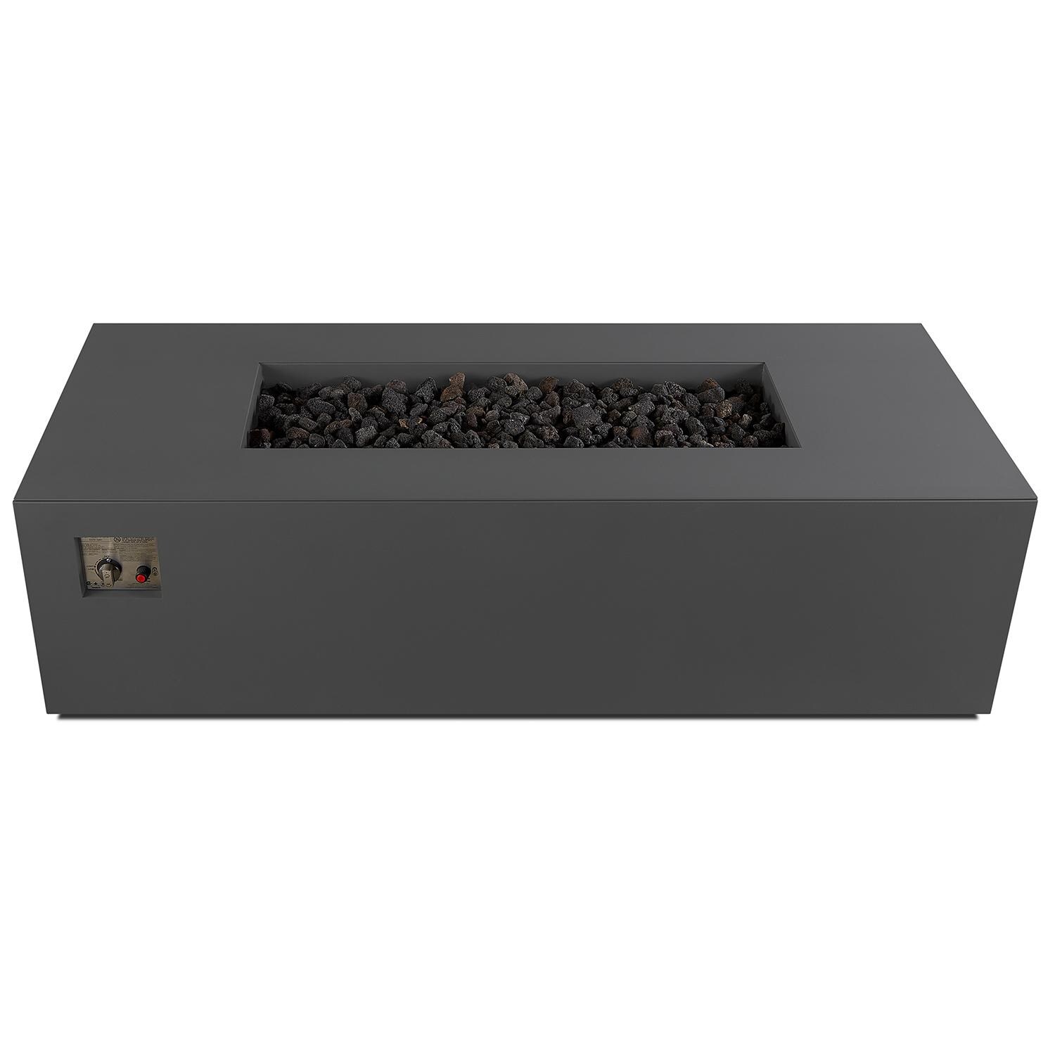 Lakeview Outdoor Designs SC2060NG-SLTE Lakeview Outdoor Designs Covewood 72-inch Rectangle Natural Gas Fire Table - Slate - Top View thumbnail