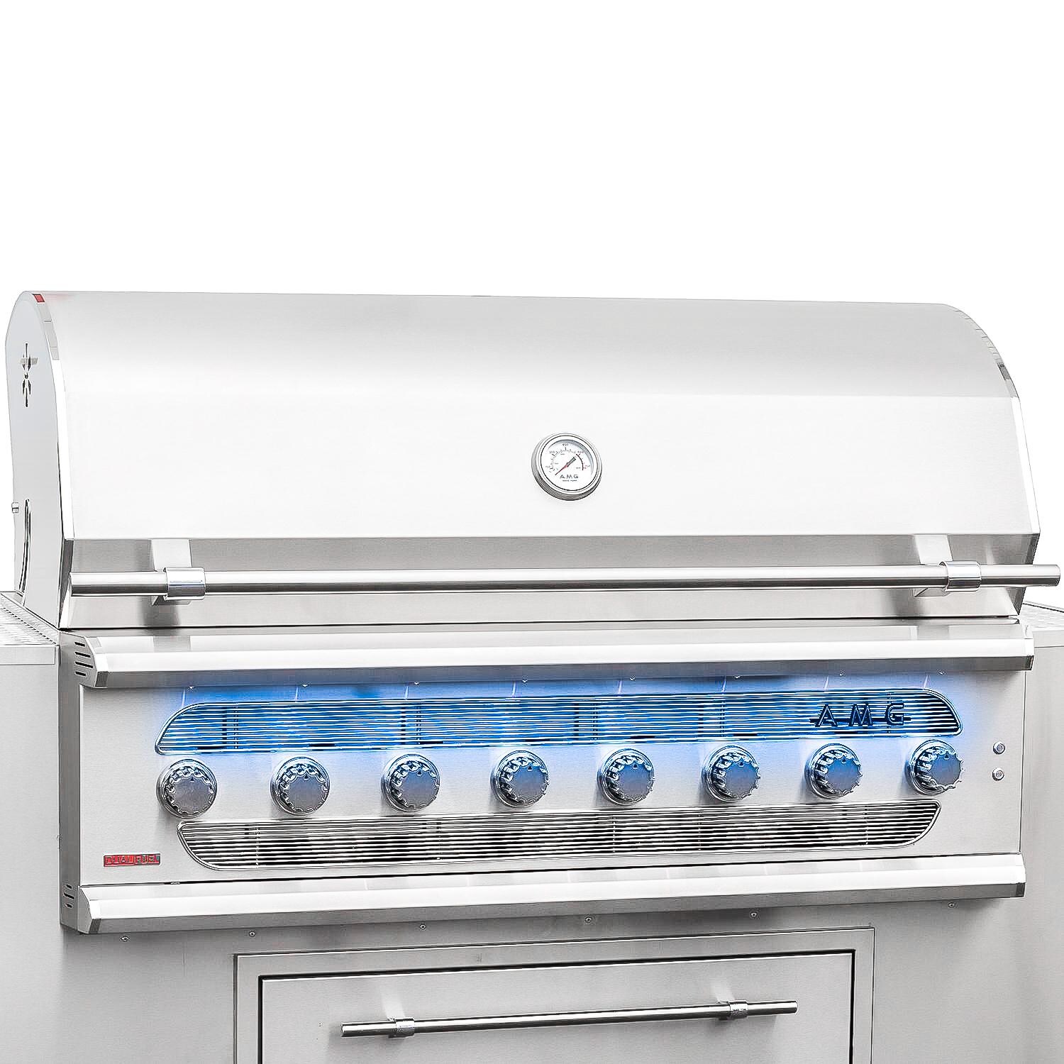 American Muscle Grill 54-Inch Built-In Gas Grill - Installed in Outdoor Kitchen Island thumbnail