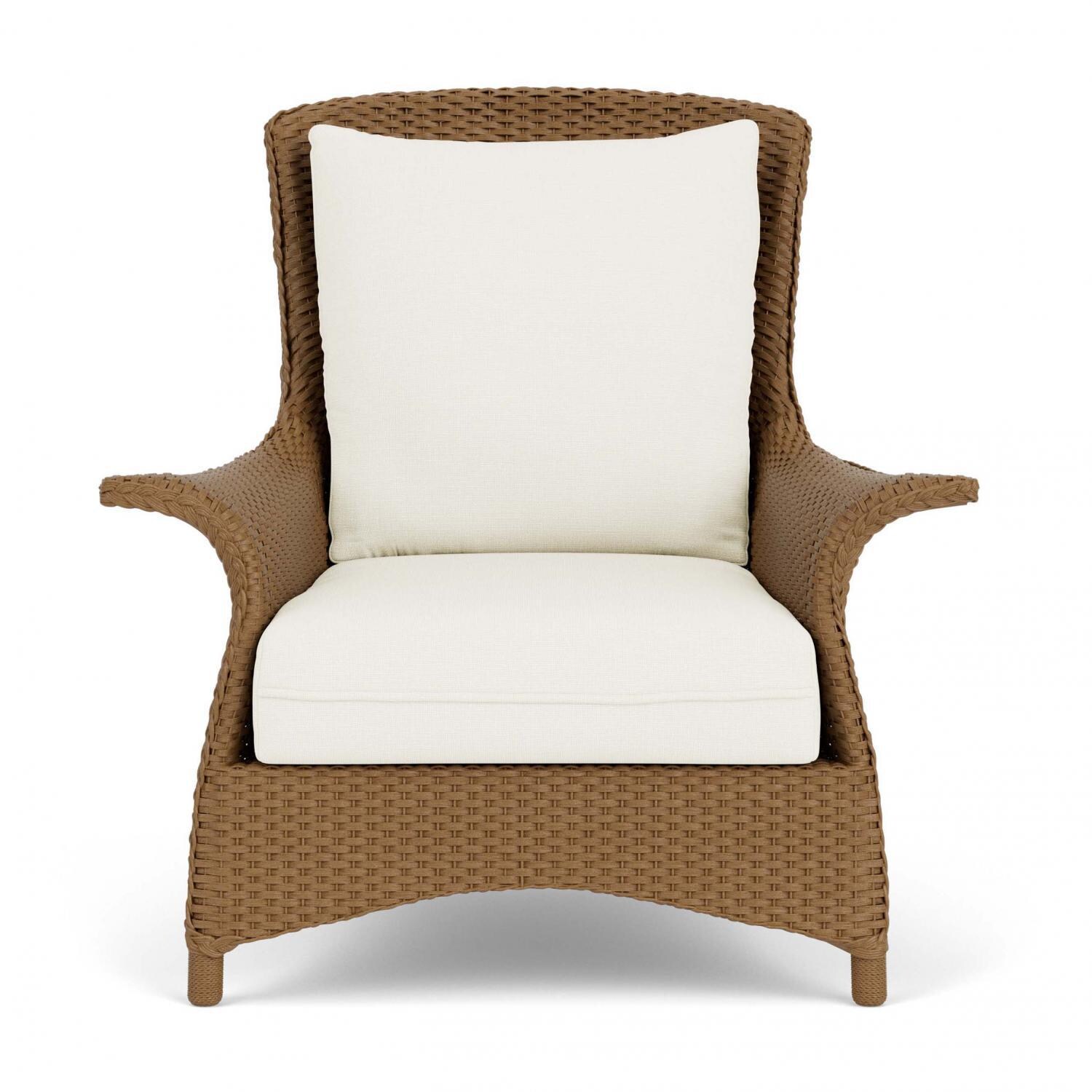 Mandalay Lloyd Loom Club Chair in Hickory/Sailcloth Salt by Lloyd Flanders